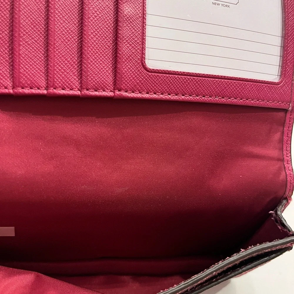 Coach Fuchsia Snakeskin Wallet - Picture 7 of 10